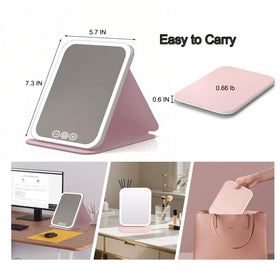 YiYeraio travel makeup mirror three-angle adjustment for custom viewing