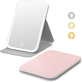 YiYeraio travel makeup mirror non-slip base keeps it steady