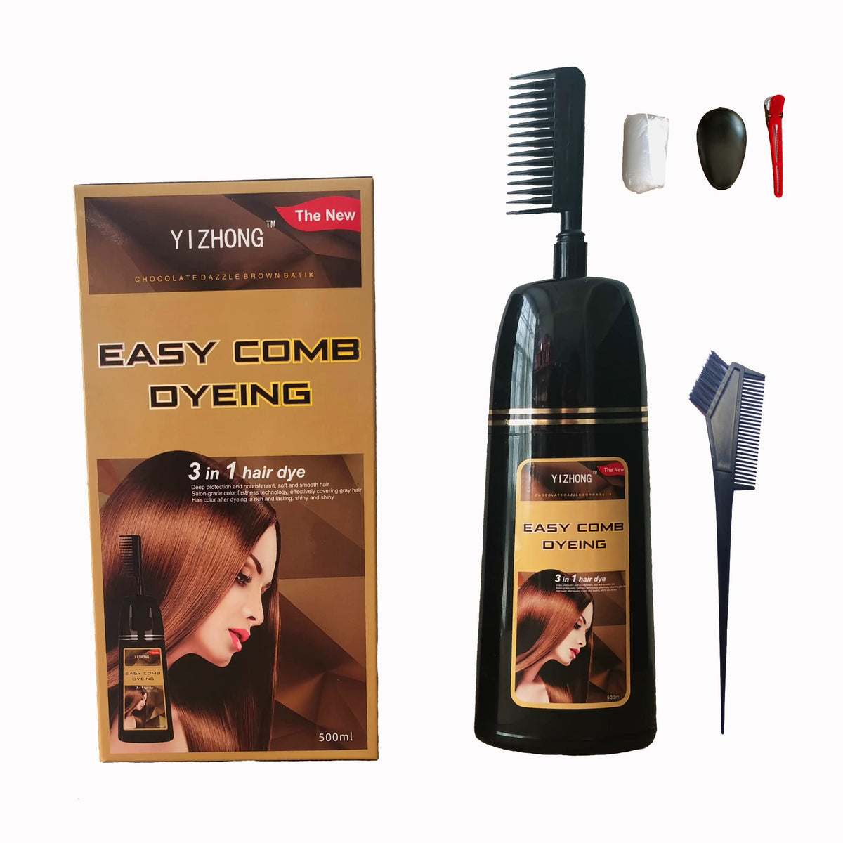 YIZHONG color range includes natural black and dark brown shades.