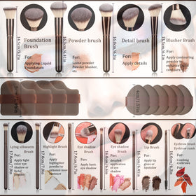 YJ-Anyue kabuki brush with ergonomic grip for even powder application