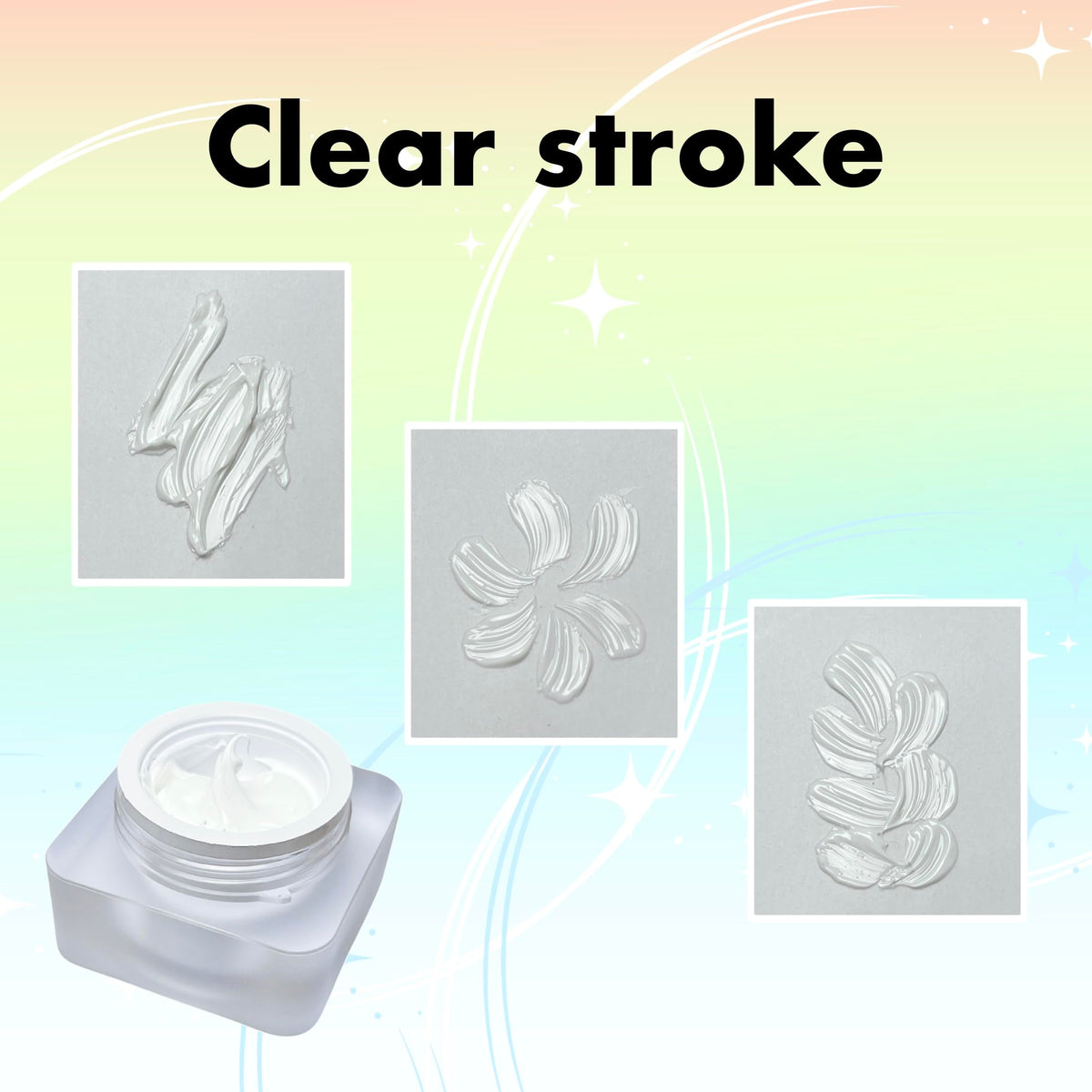 YJMyujimi nail art strokes for clear 3D patterns