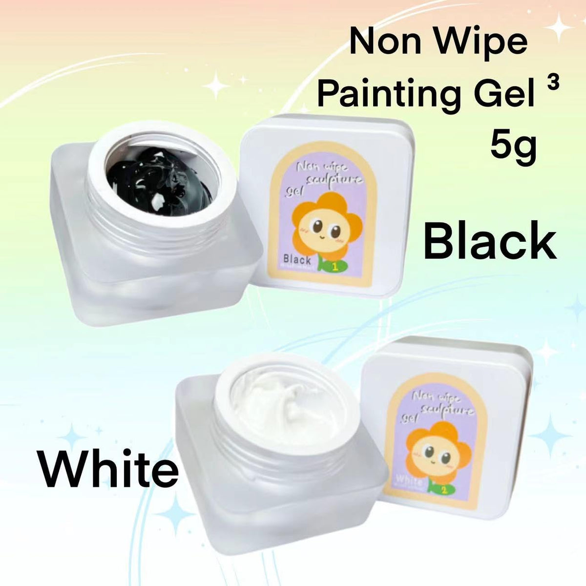 YJMyujimi nail gel clear stroke for precise chrome-compatible nail art