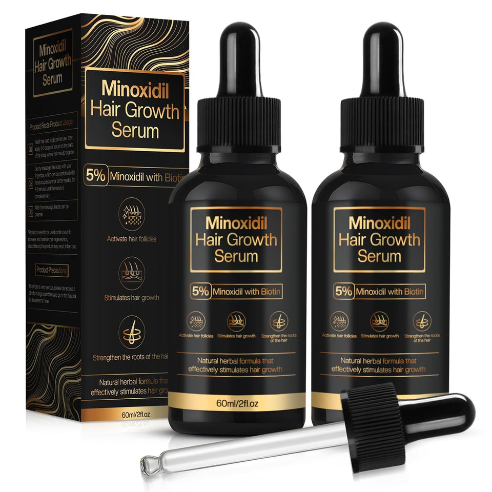 YKDILYHH Minoxidil bottle pour demonstrates precise dosing for consistent application