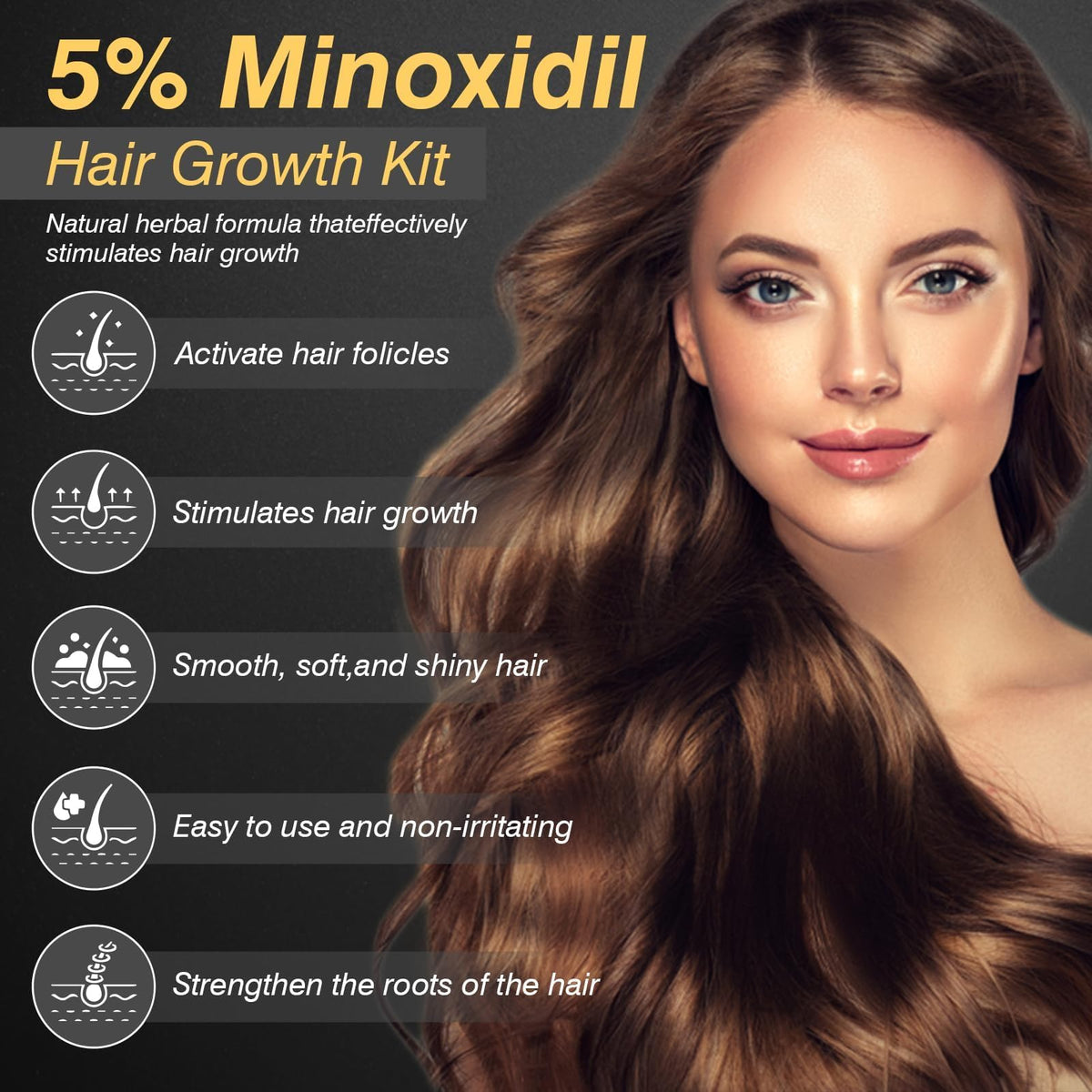 YKDILYHH Minoxidil user-experience scene illustrates daily scalp care