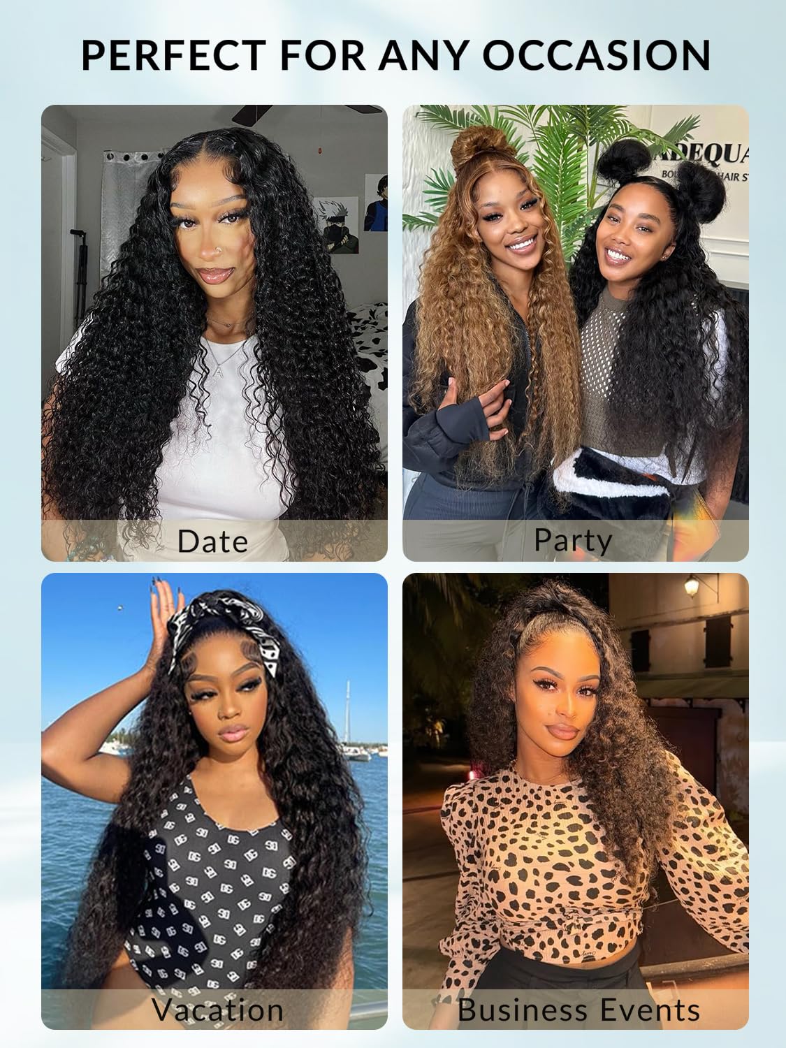 YKHJH Curly Wig 4x1 lace-front closeup for seamless parting.