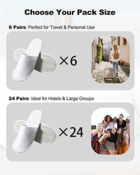 YLAOSIOA 24-pair set ready for hotels, spas, or special events