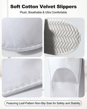 YLAOSIOA cotton upper slipper offers soft comfort for hotels or homes