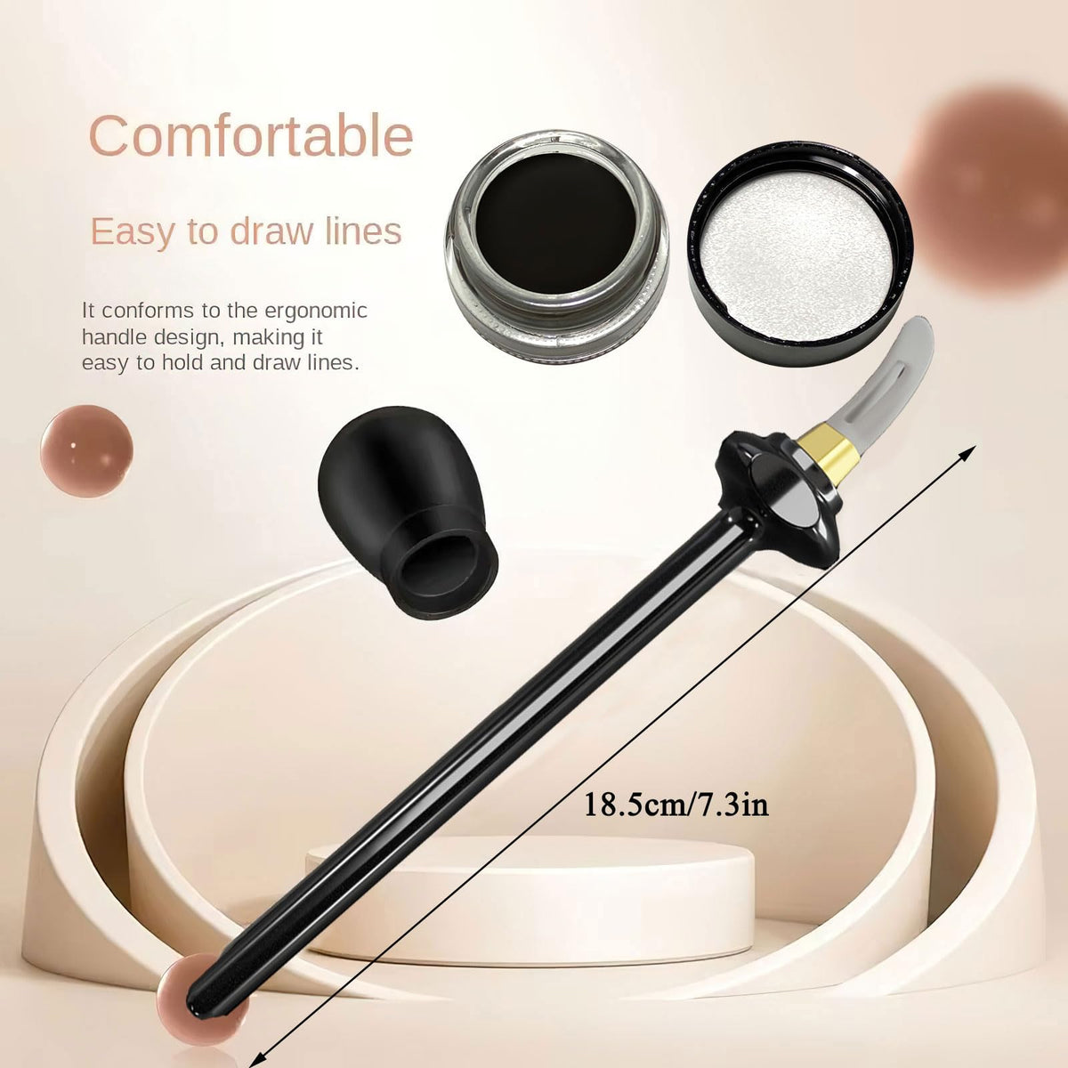 Ylapagne waterproof eyeliner paste offers long-lasting wear.