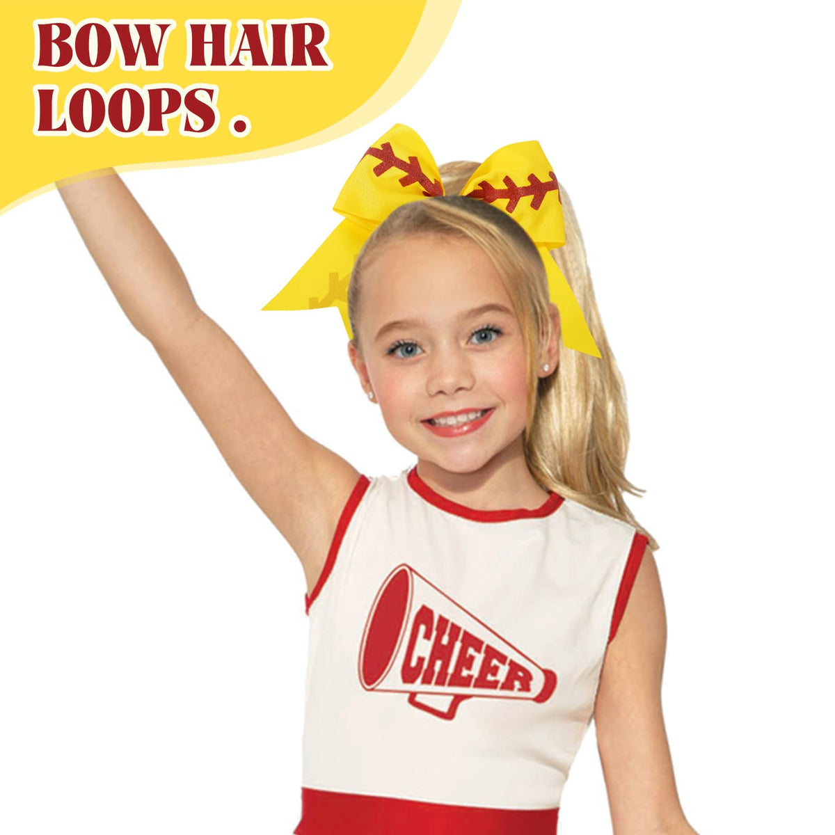 YLEN YHXX Large bows ideal for team outfits and game-day looks