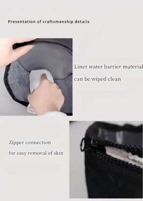 YLMAPHYREE portable hair spa cap shown with 10 heat settings for at-home conditioning.