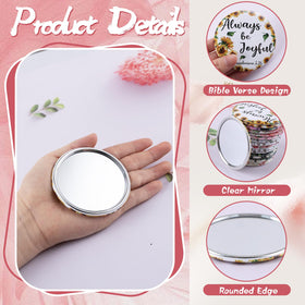 YLOLUL 2.76-inch purse mirror fits easily in any bag or pocket.