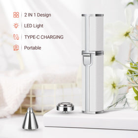 YLYYCC built-in LED light aids precise grooming in low light.