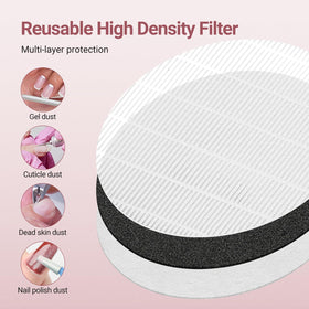 YLYYCC nail dust collector low-noise operation supports focused, comfortable sessions