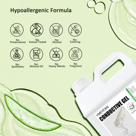 YMEYFAN Aloe Vera Conductive Gel hydration closeup demonstrates deep moisturization
