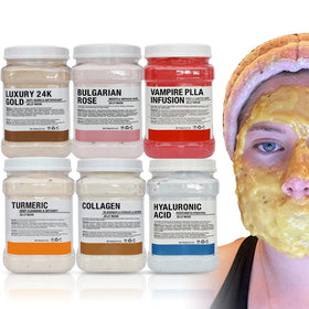 YMEYFAN jelly mask bulk pack with six salon-ready jars for professional treatments