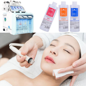 YMEYFAN AS1 label closeup highlighting gentle exfoliation ingredients.