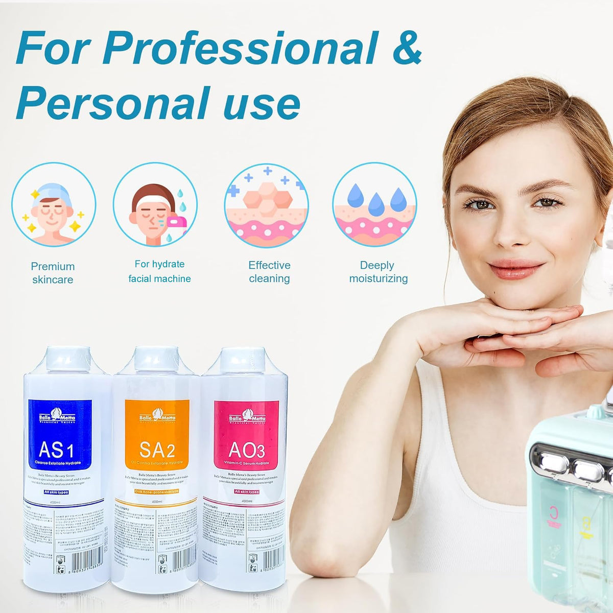 YMEYFAN AS1 and SA2 AO3 together in a professional skincare workflow for clinics.