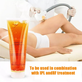 YMEYFAN gel on skin provides warming glide and hydration