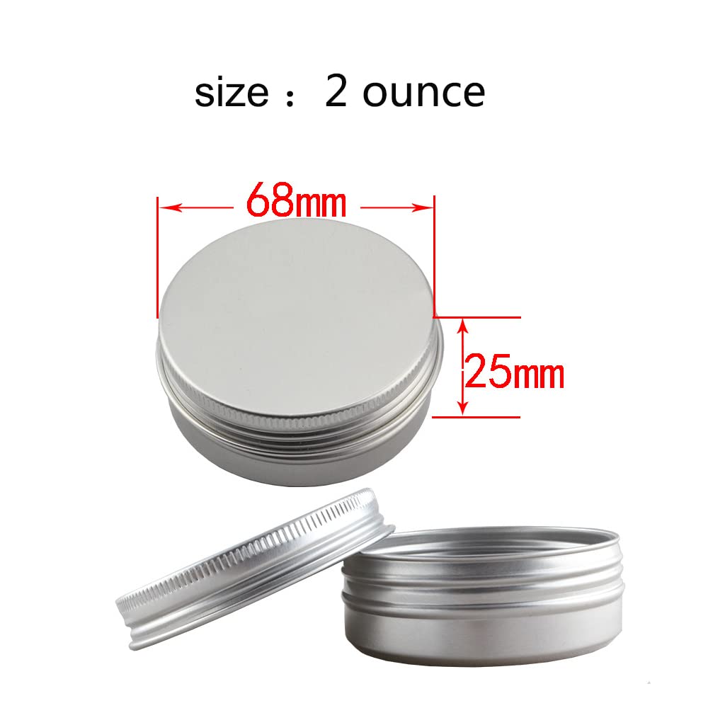 Ymkf Sqqr 75-piece empty tin set, perfect for DIY cosmetics and gifts.