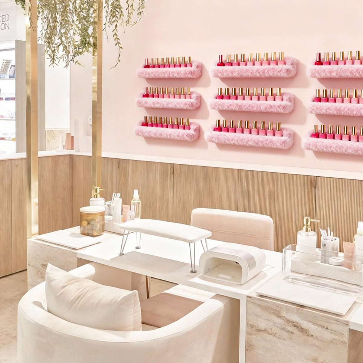 YMVV multi-use storage holds lip products and makeup brushes for tidy routines