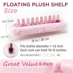 YMVV soft plush ledge cushions bottles to prevent scratches and rattling
