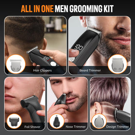 Ynasen trimmer heads provide precise shapes for clean beard lines.