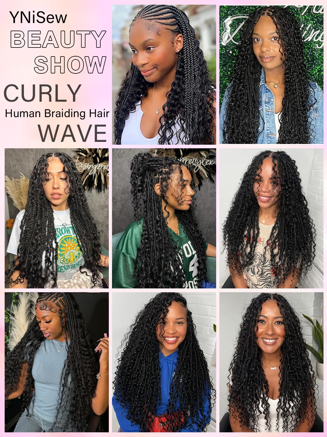 YNiSew ready-to-use boho braids for stylish looks.
