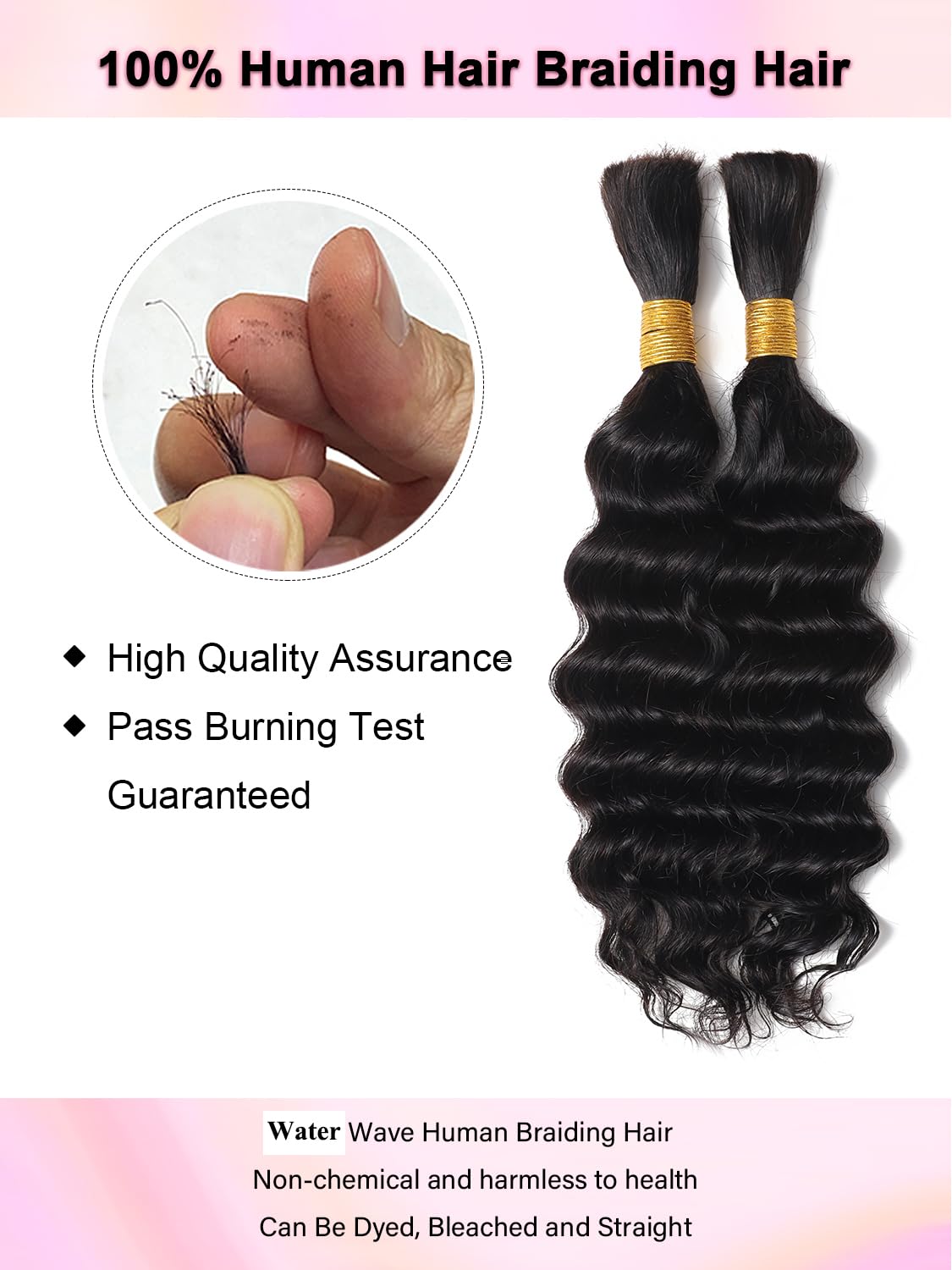 YNiSew versatile deep wave hair for box and goddess braids.