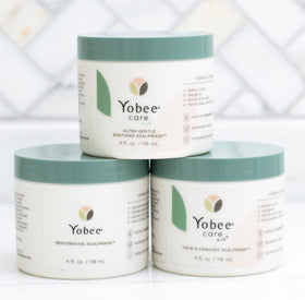 Yobee Restorative Scalp Mask probiotic blend emphasizes a balanced-skin feel and soothing conditioning