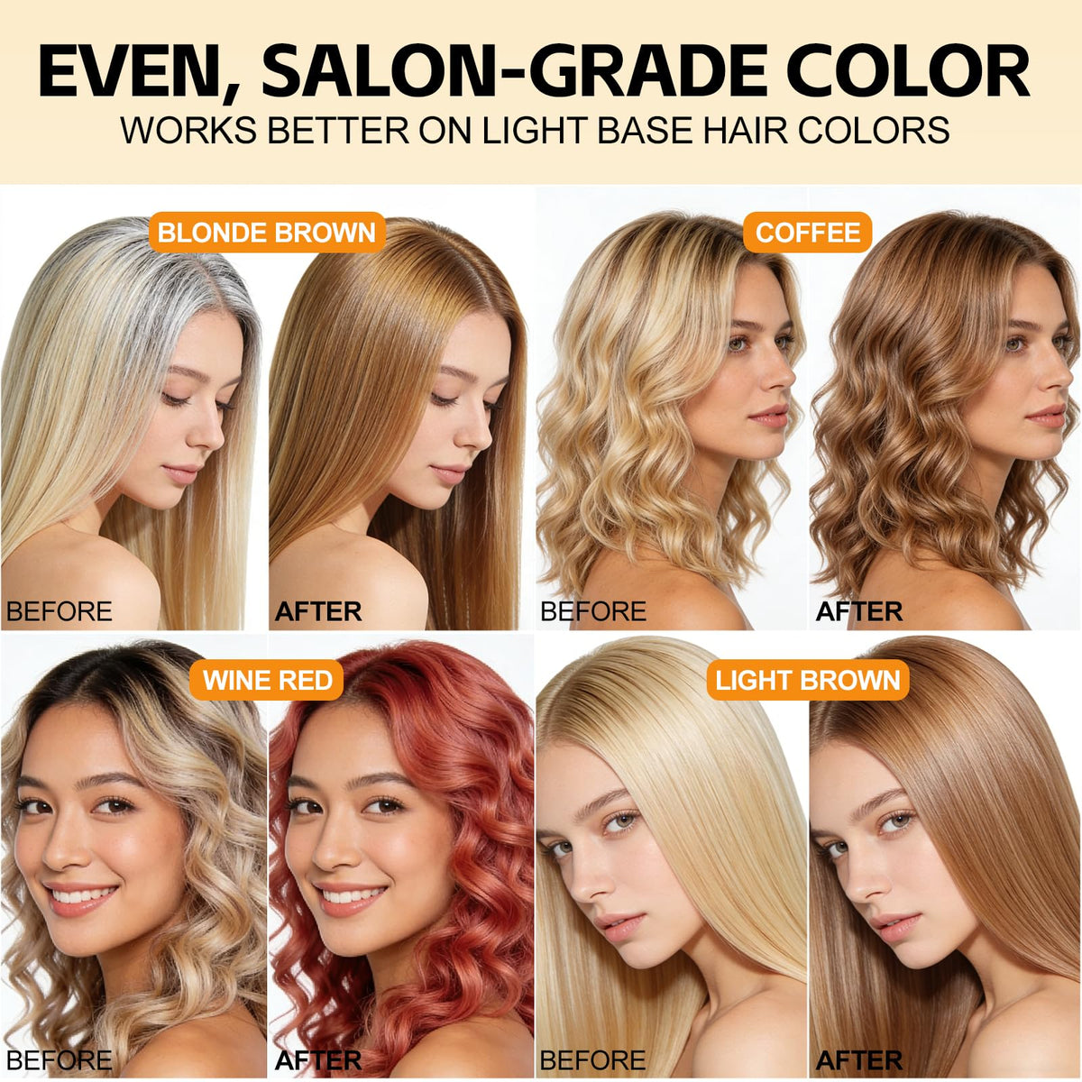 Yocisku Chestnut Brown Hair Dye Shampoo foamy lather for even coverage