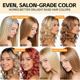 Yocisku Chestnut Brown Hair Dye Shampoo foamy lather for even coverage