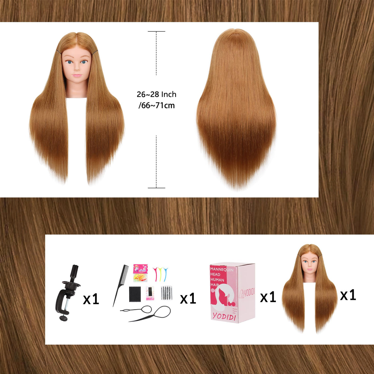 YODIDI mannequin head gift-ready packaging for aspiring stylists