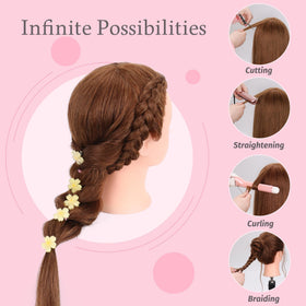 YODIDI mannequin head includes tools pack for complete practice sessions.