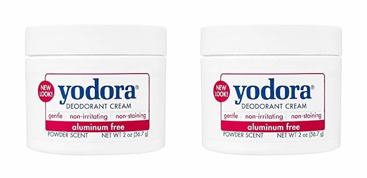 Yodora Deodorant Cream jar close-up showing smooth, non-greasy texture for everyday freshness