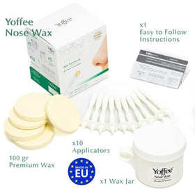 Yoffee nose wax sticks close-up, designed for precise, mess-free application