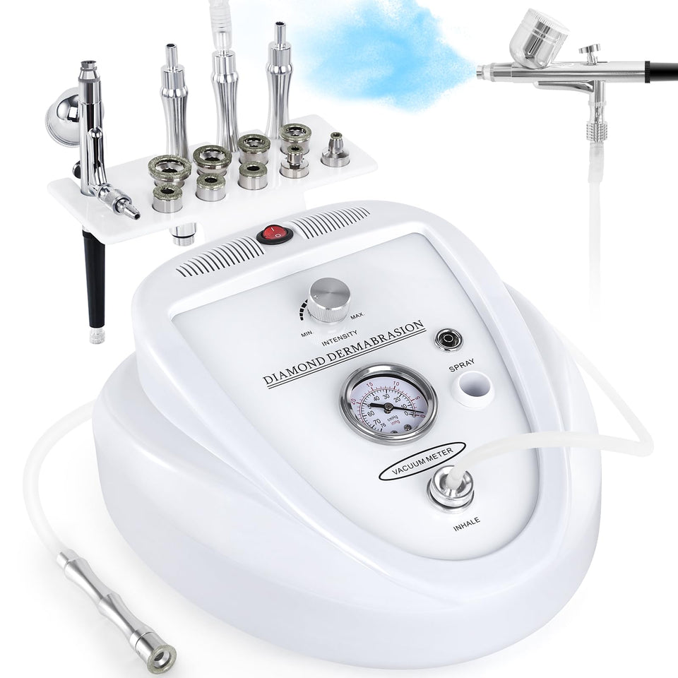 Yofuly diamond microdermabrasion machine front view for home use, encouraging gentle exfoliation