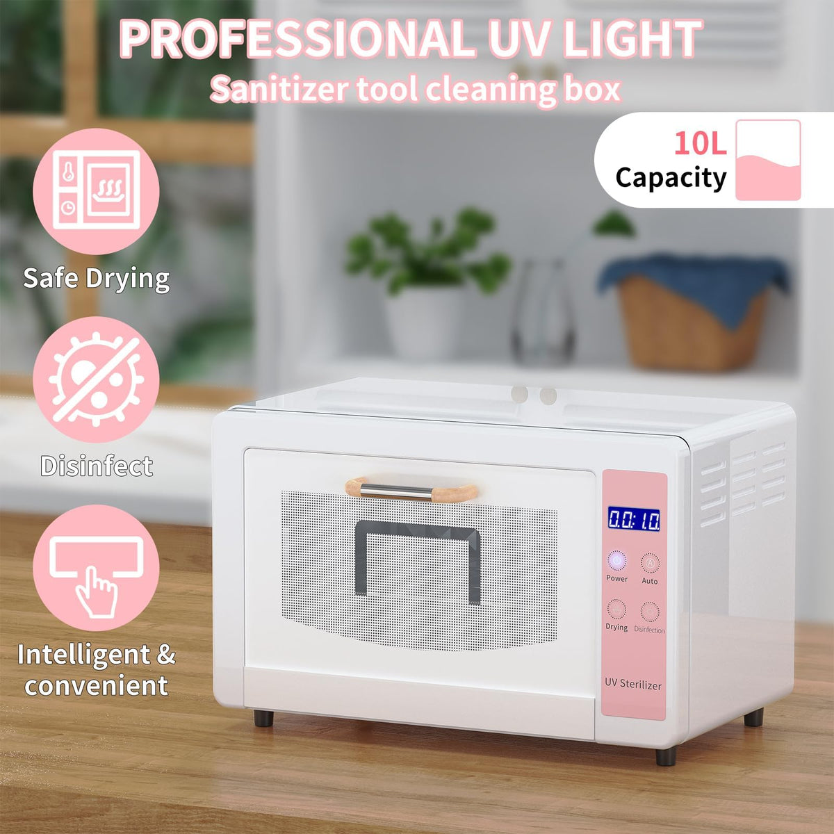 Yofuly 10L capacity shown with compact dimensions for salon setups.