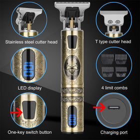 LCD battery indicator on YOGINGO trimmer helps plan charging