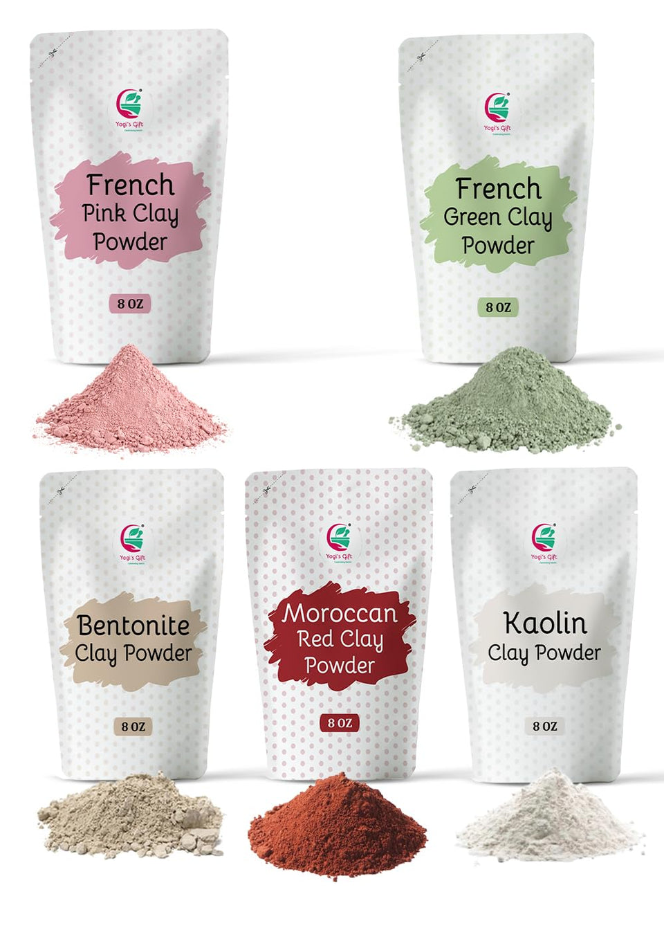 Yogi’s Gift Rose Clay powder for gentle facial masks and soaps.