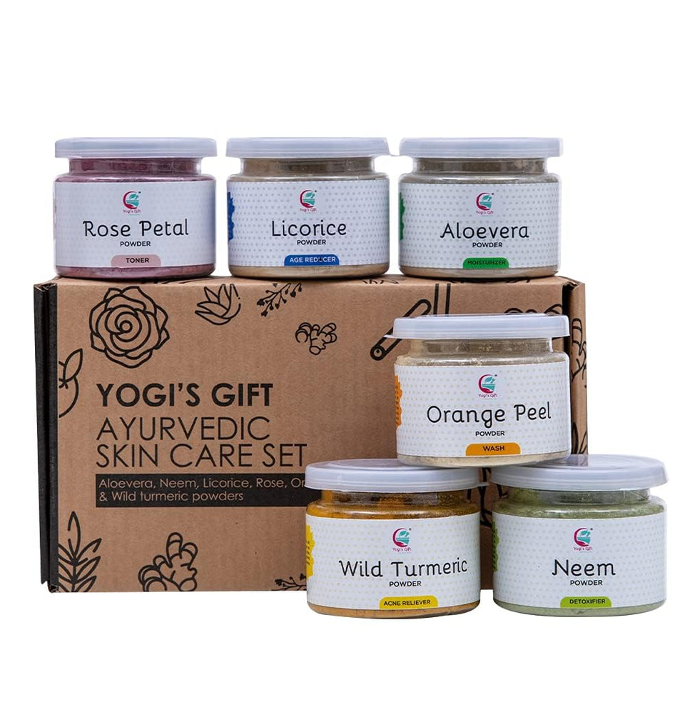 YOGI’S GIFT six-powders-pack for DIY skincare and natural masks