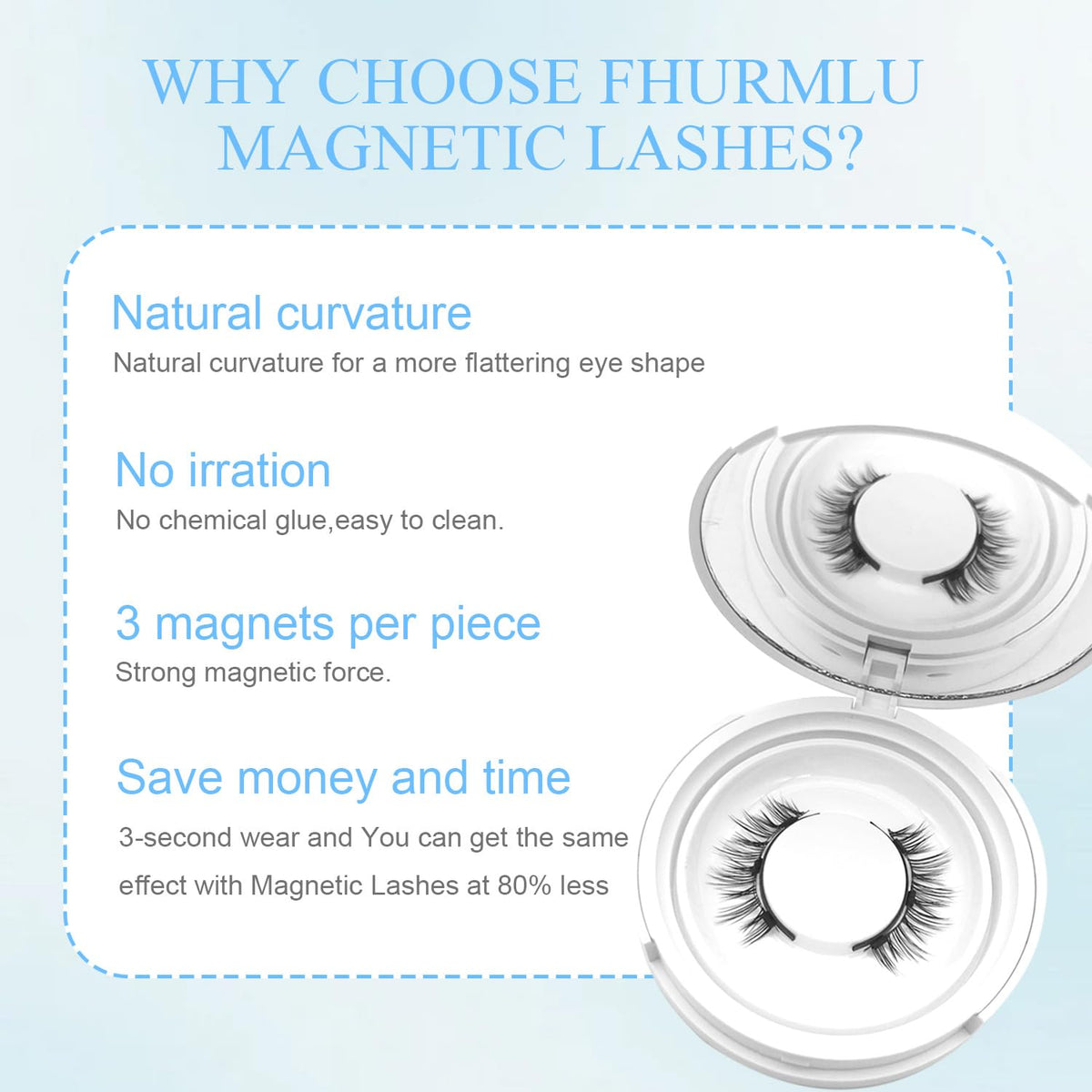 Meylora natural-look lashes blend with real lashes for everyday elegance.