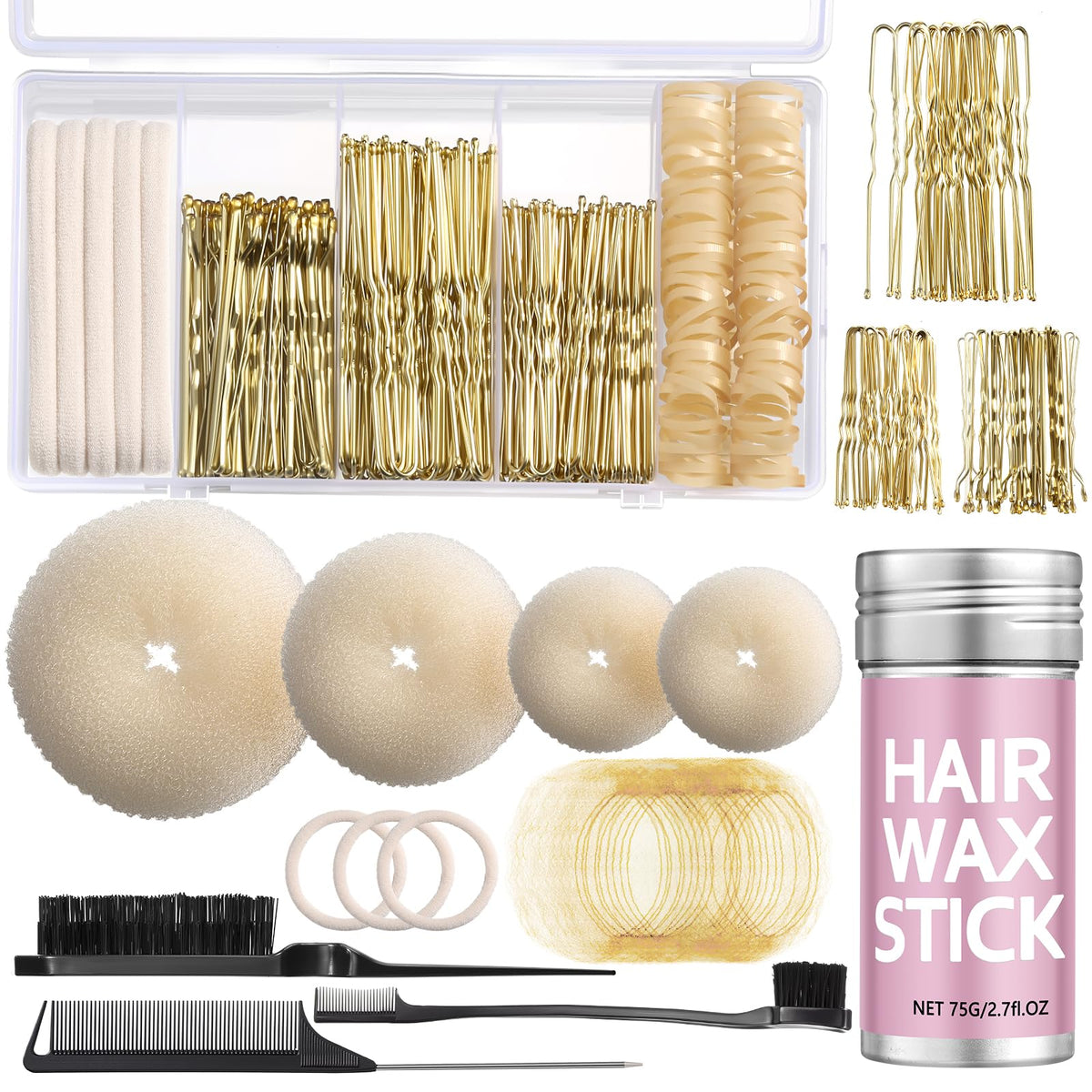Yogode Complete Hair Bun Maker Kit for flawless donut buns on any hair length