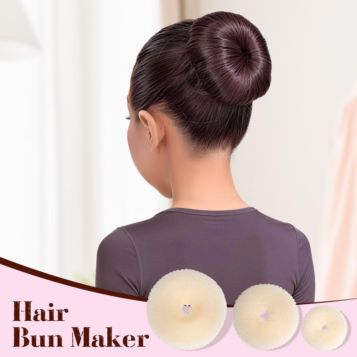 Yogode 50 cm invisible hair nets keep buns neat and tidy