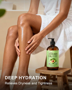 Yoken avocado oil blends easily as a carrier oil for essential oils