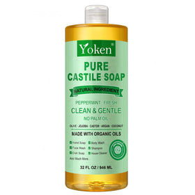 Yoken Peppermint Castile Soap vegan formula suitable for pets and homes.