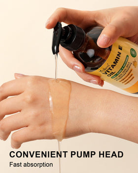 Yoken Vitamin E Oil for hair adds slip during conditioning.