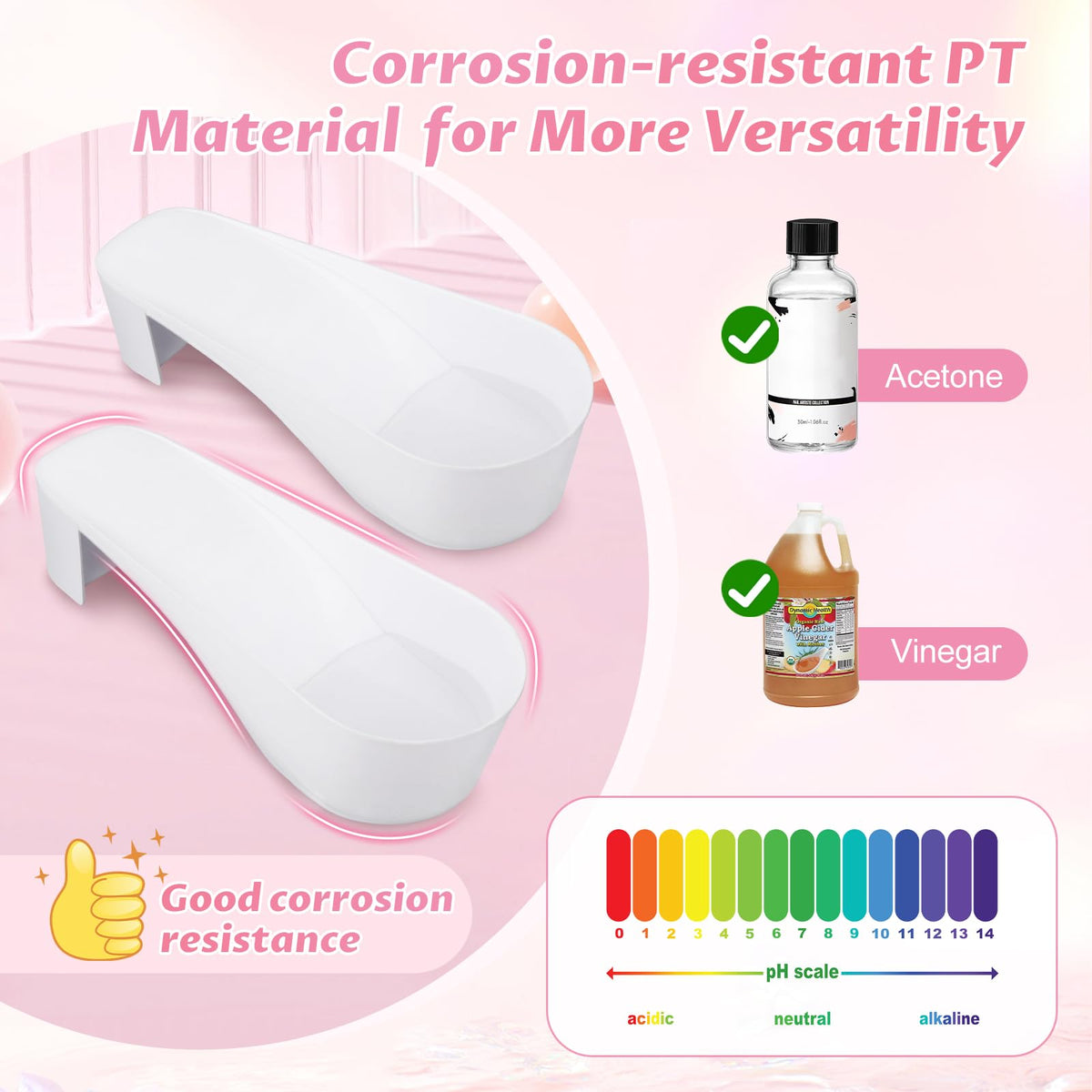 Yokilly toe nail soaking bowl acetone-proof material for durability.