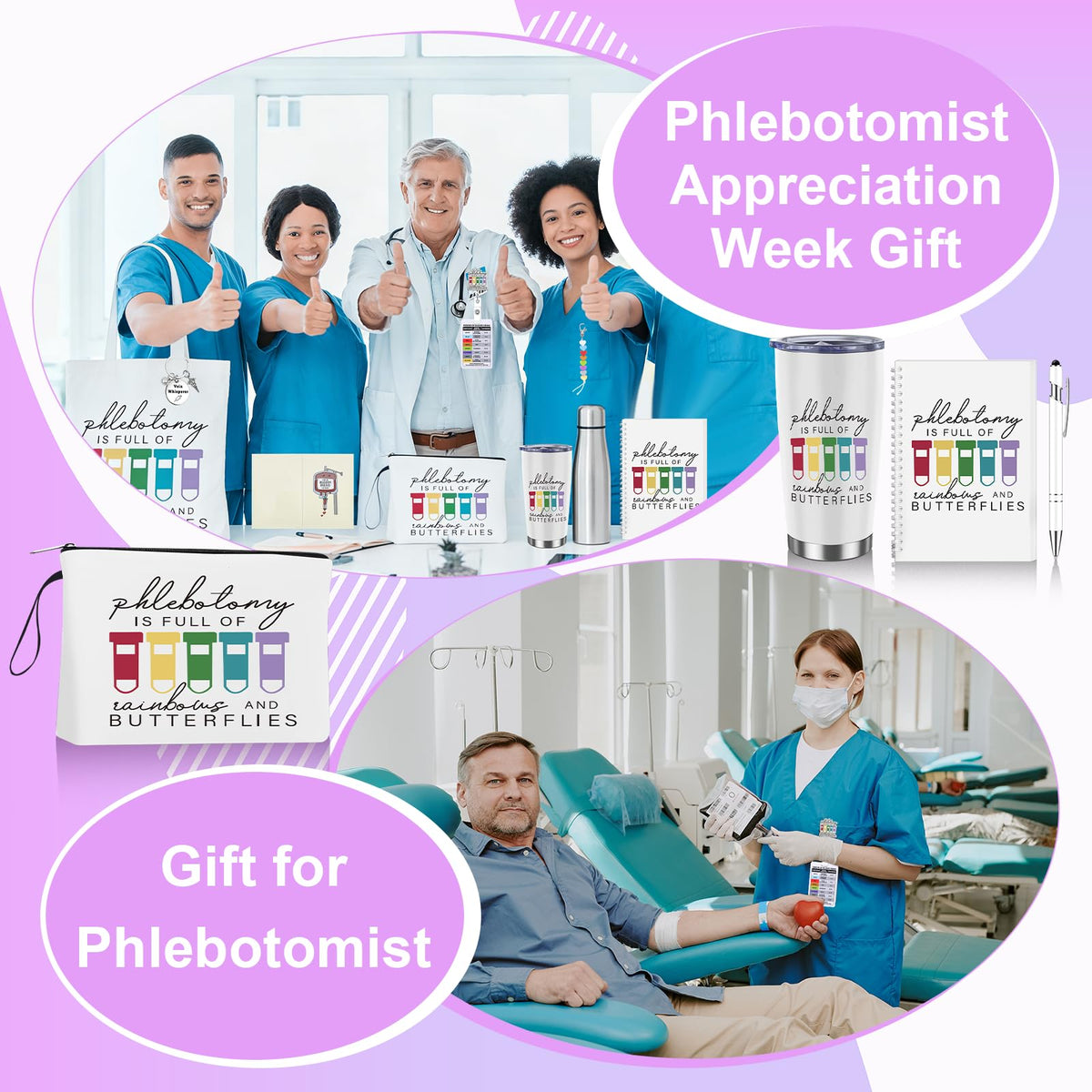 Yoloodayy phlebotomist badge reel keeps ID within easy reach