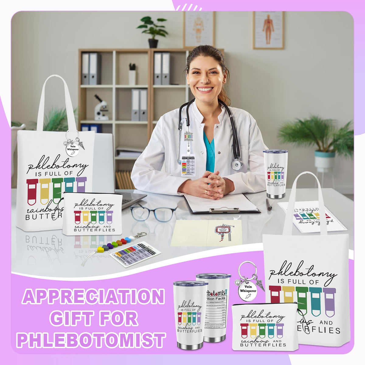 Yoloodayy phlebotomist reference card useful for on-site reminders