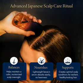 YOLU Alpine Willow Extract diagram showing scalp balance concept.